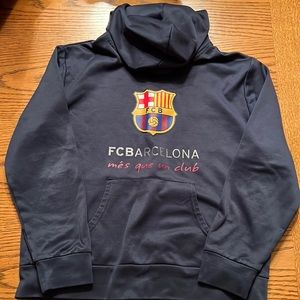 Soccer hoodie. Navy blue